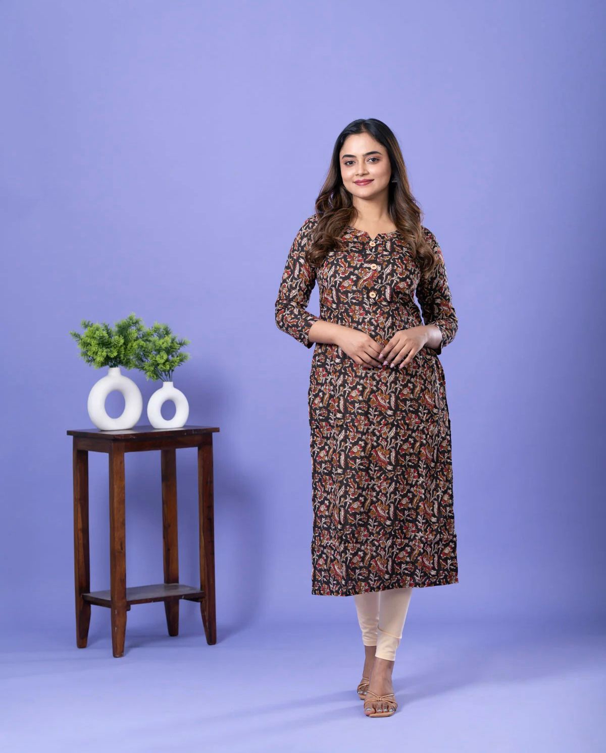 Myror Premium Clothing Printed Cotton Kurtis for Office and Casual Wear