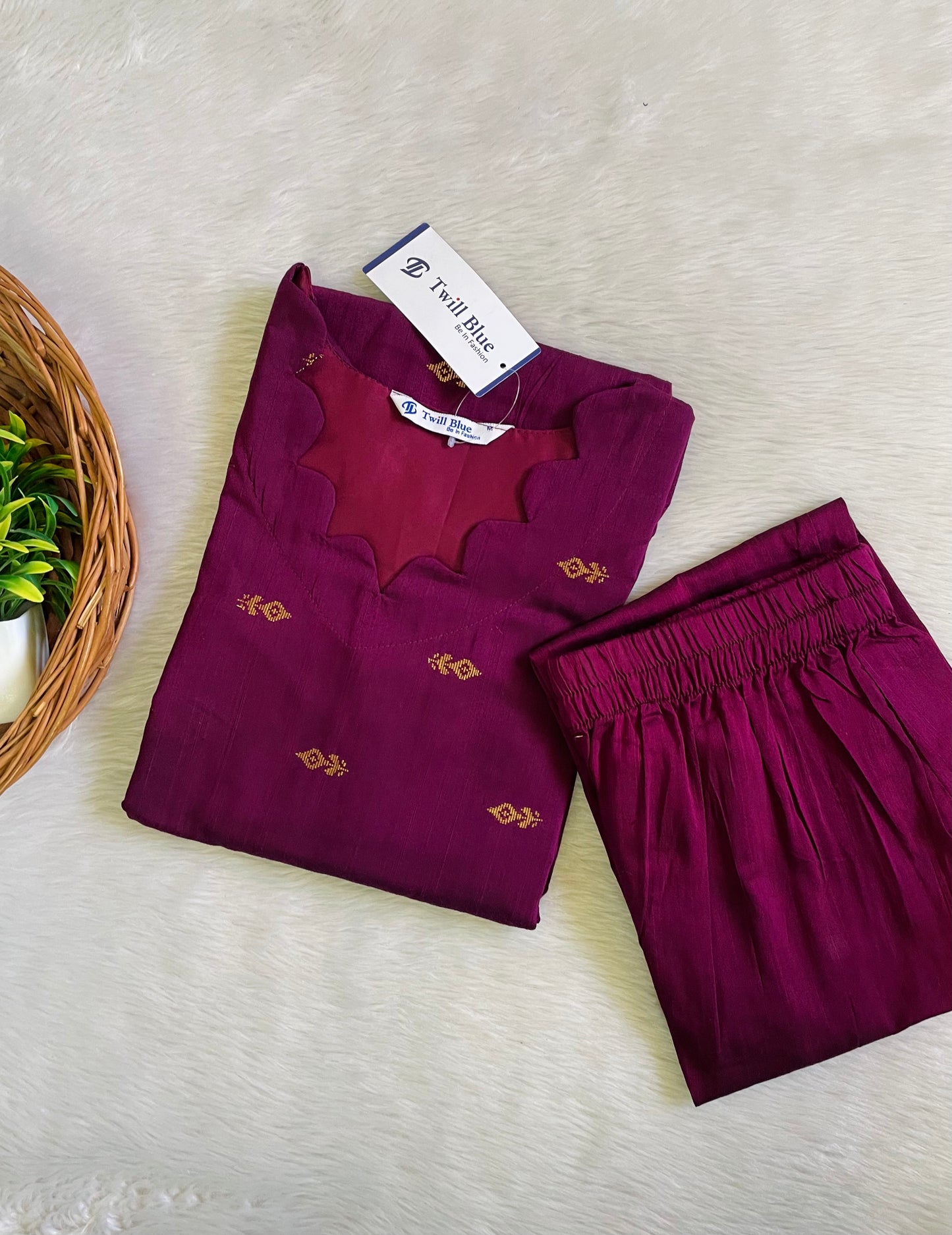 Premium Raw Silk Co-ord Sets (JOY043)