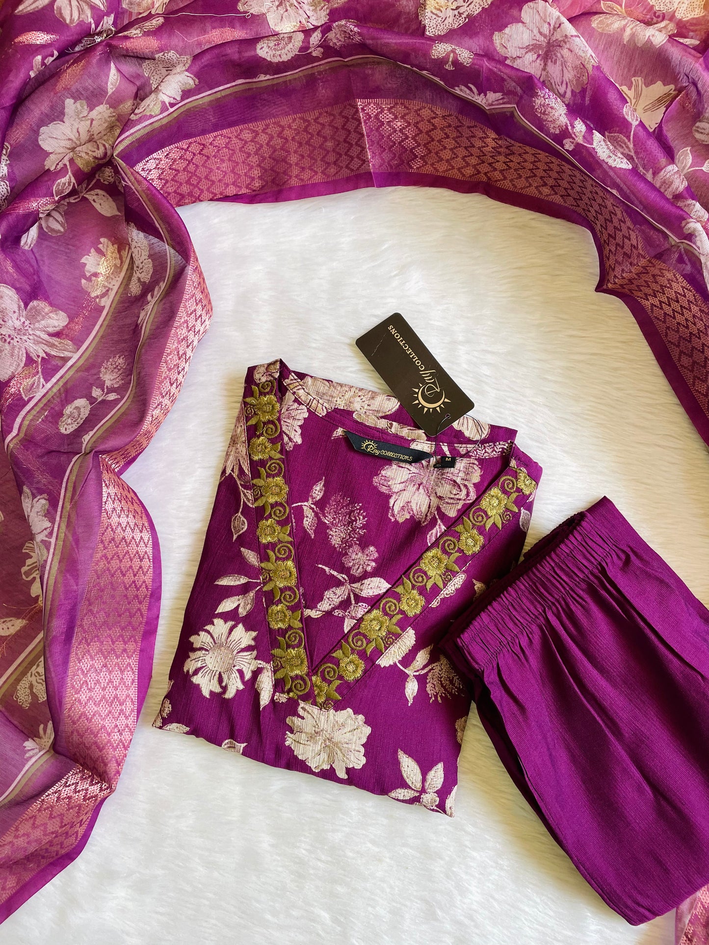 Premium Quality Vatican Silk 3pc Kurta Sets