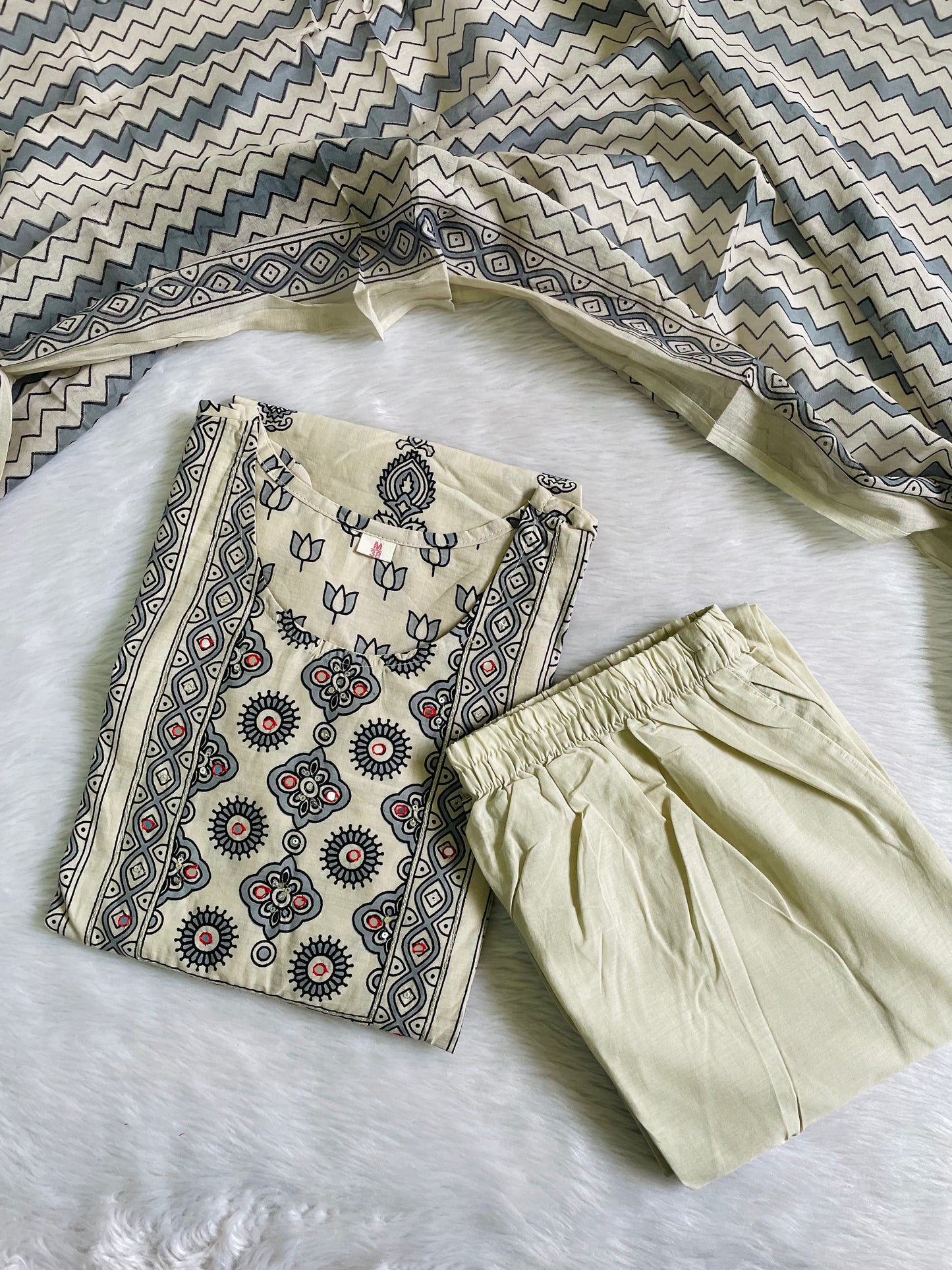 Pure Cotton Kurta Sets (JOY046) (A)