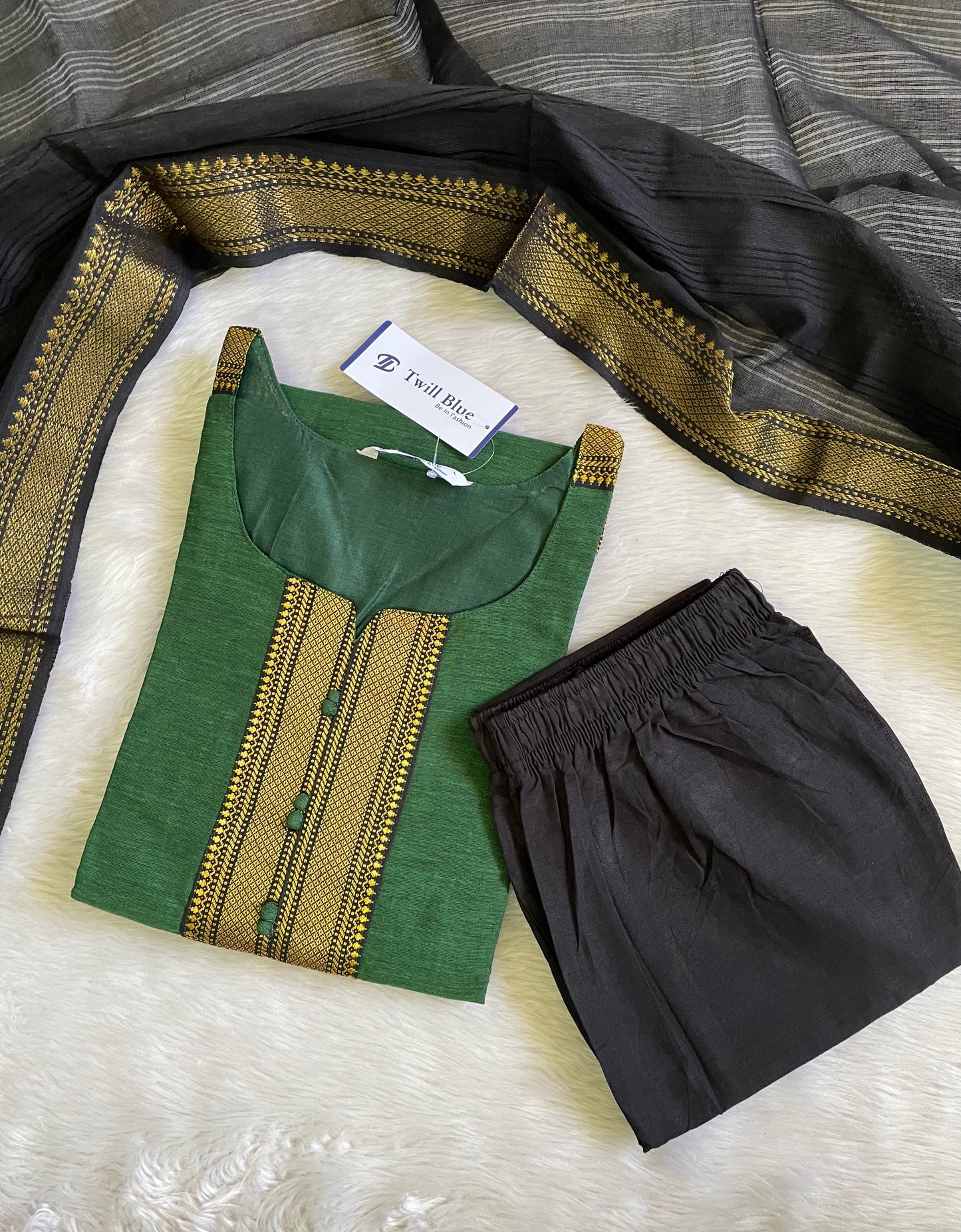Premium Chettinad Cotton Kurta Sets (JOY060)