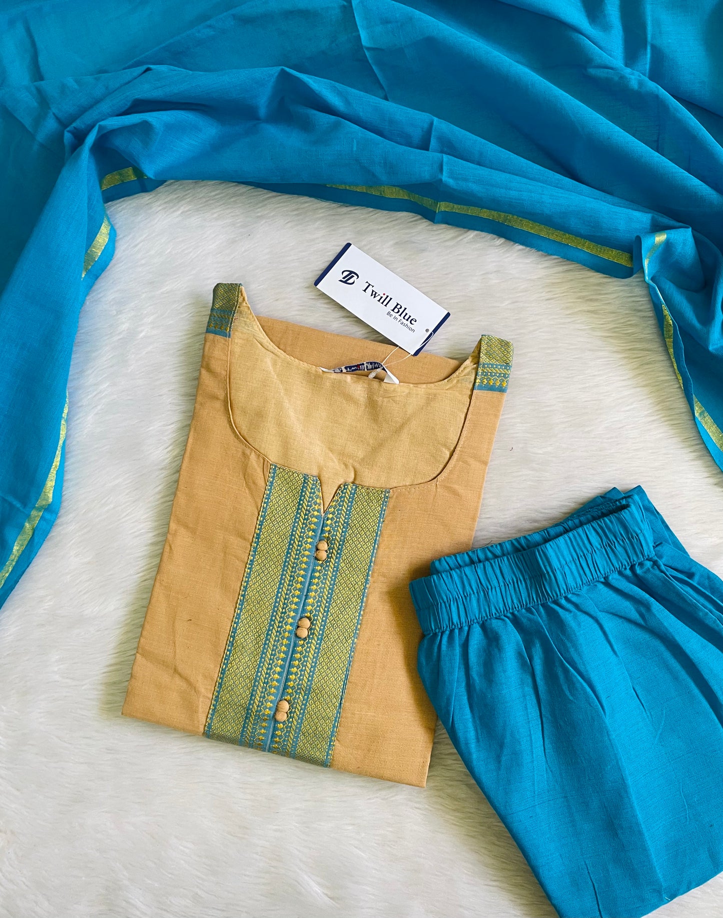 Premium Chettinad Cotton Kurta Sets (JOY060)