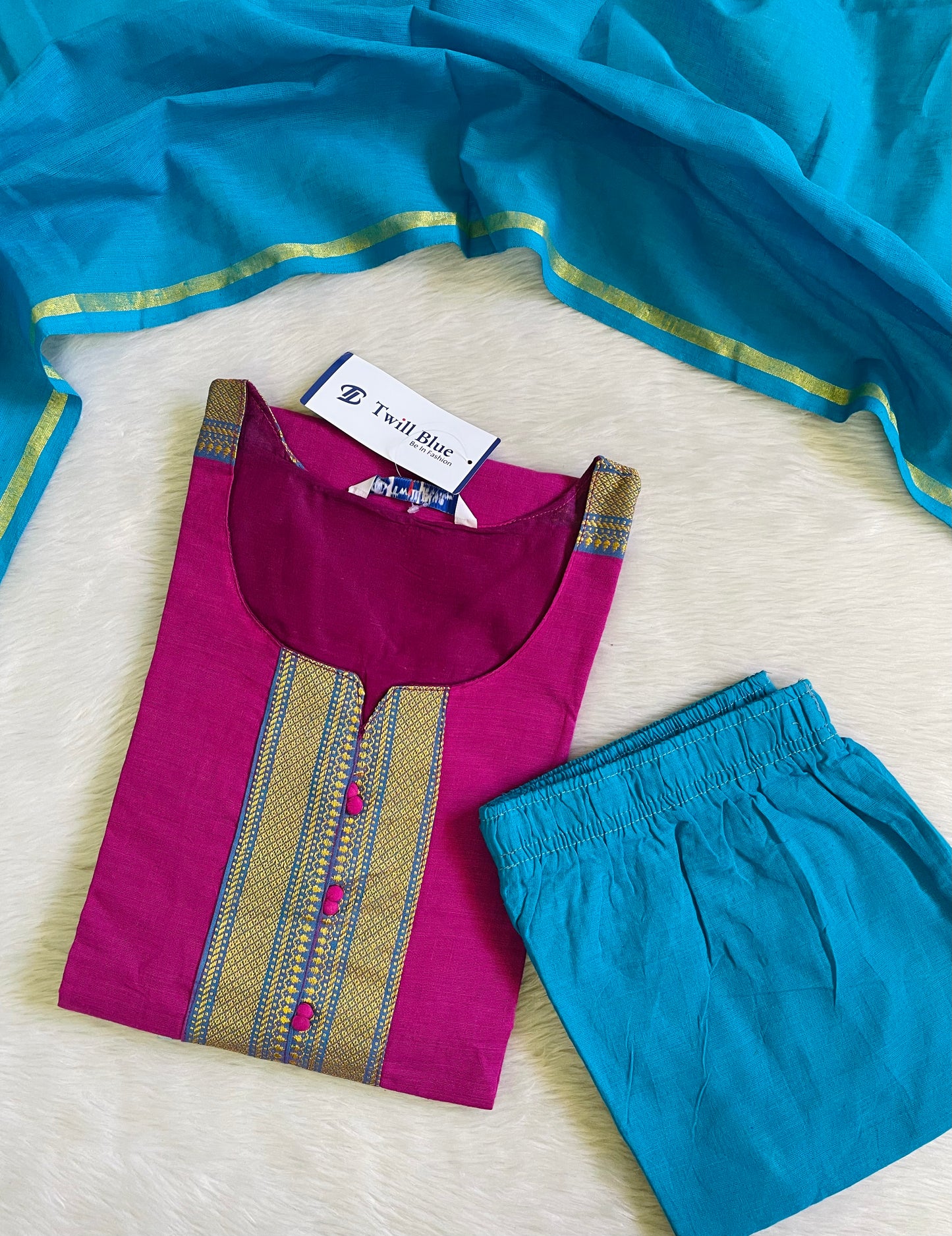 Premium Chettinad Cotton Kurta Sets (JOY060)
