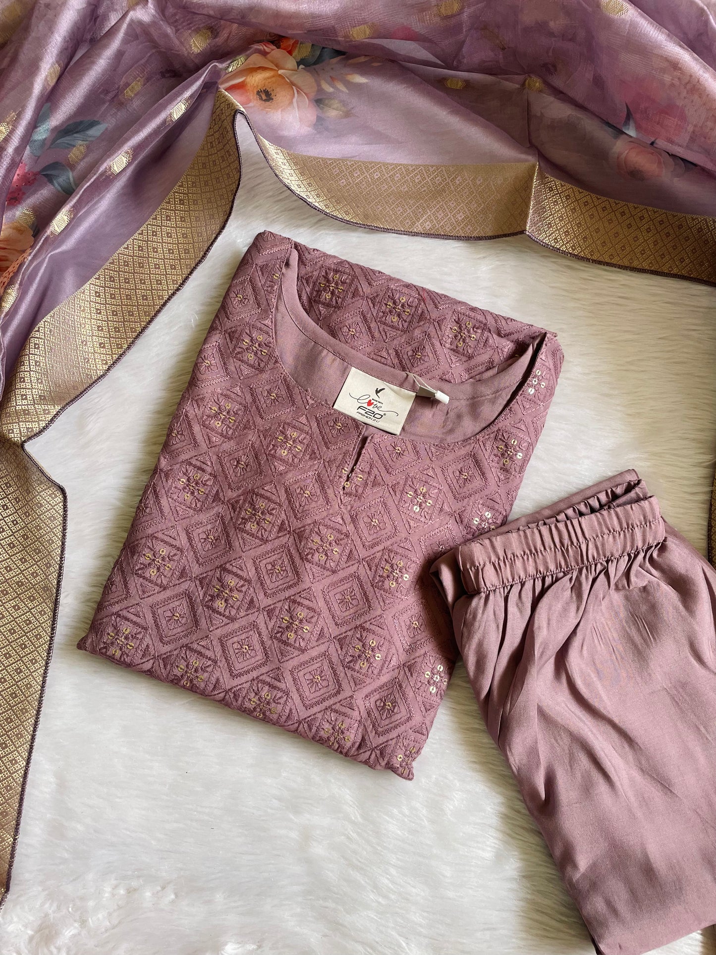 Roman Silk 3pc Kurta Sets