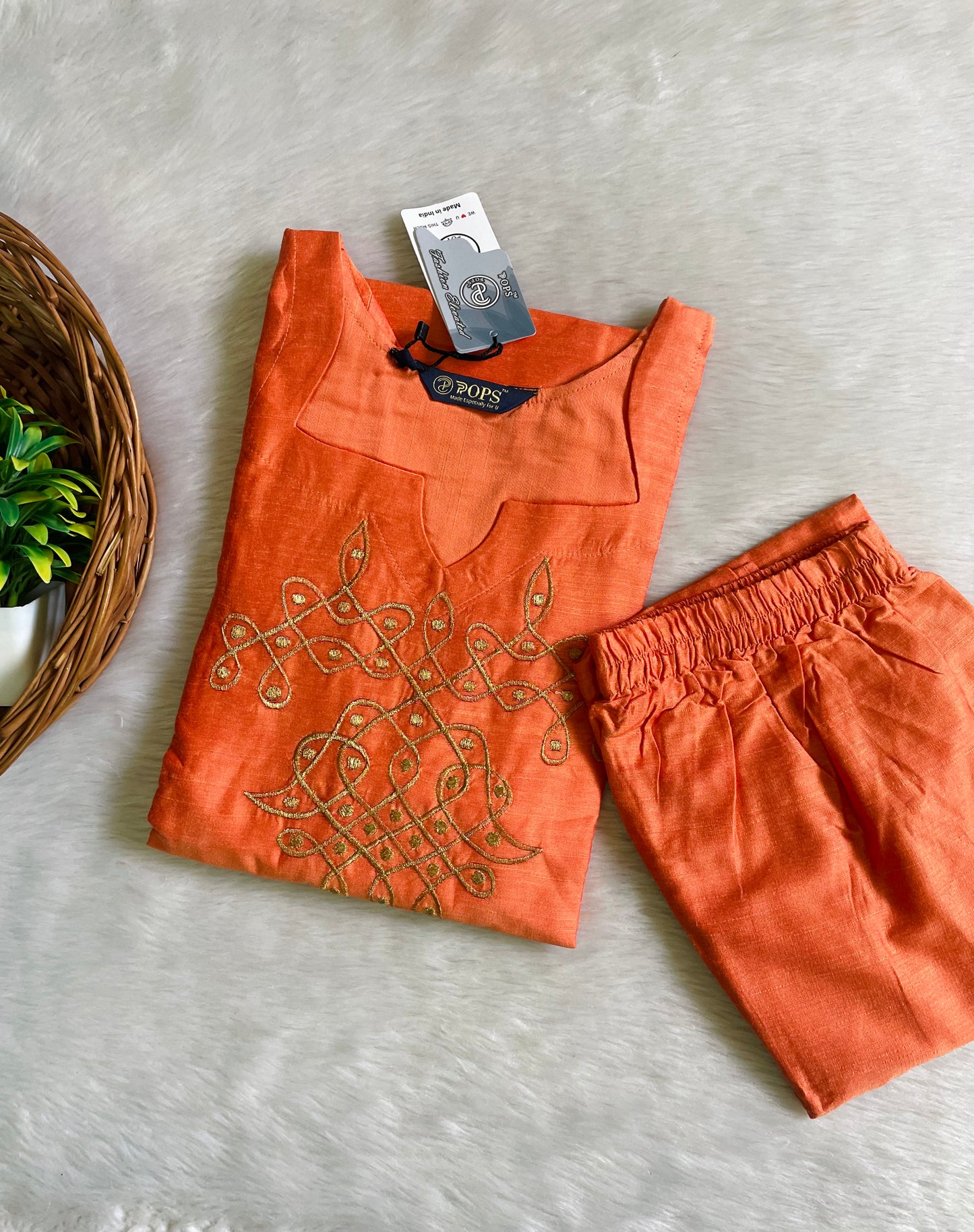 Kolam Raw Silk Co-ord Sets (JOY065)