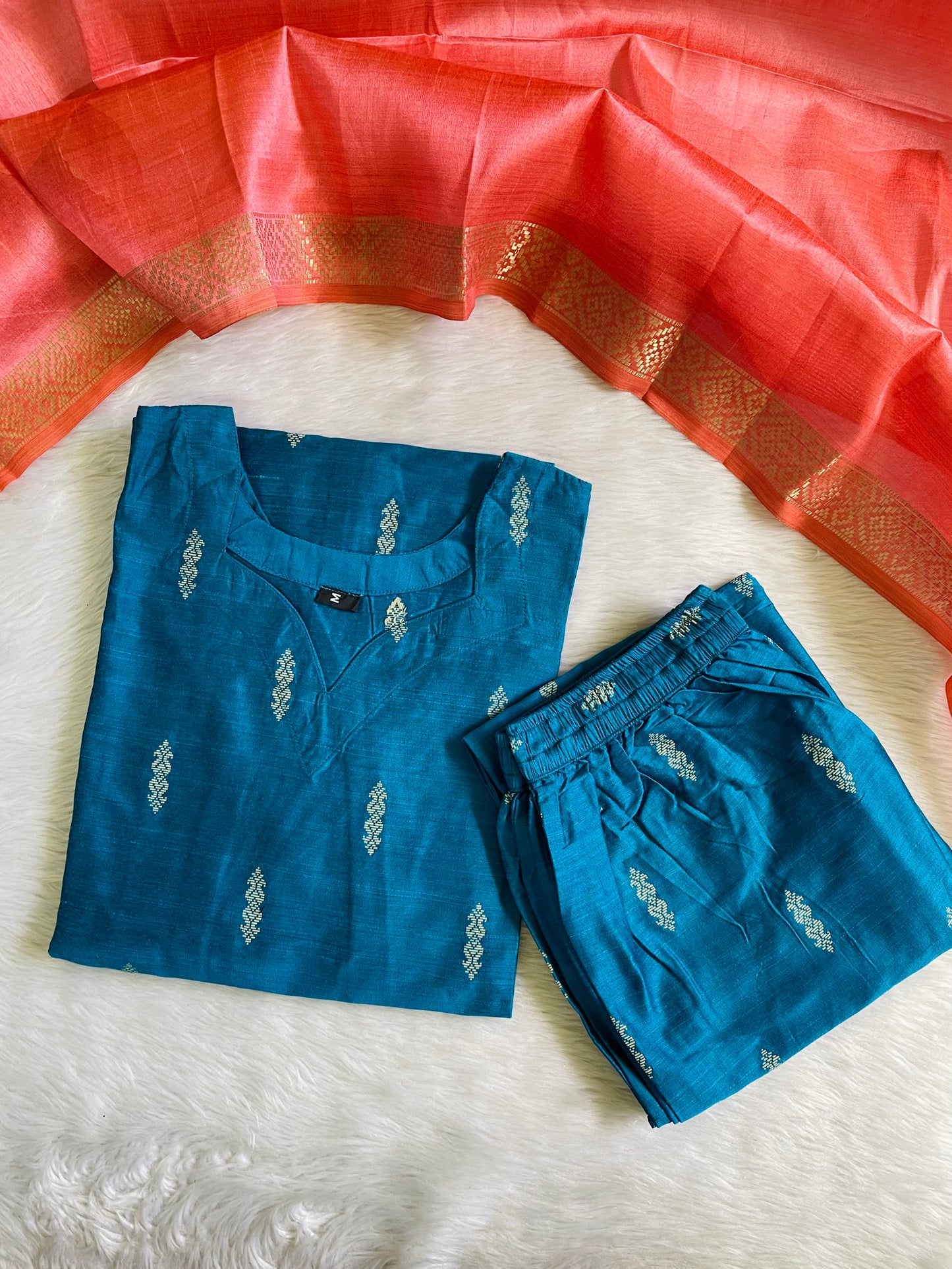 Premium Raw Silk Kurta Sets (JOY047) (SB)