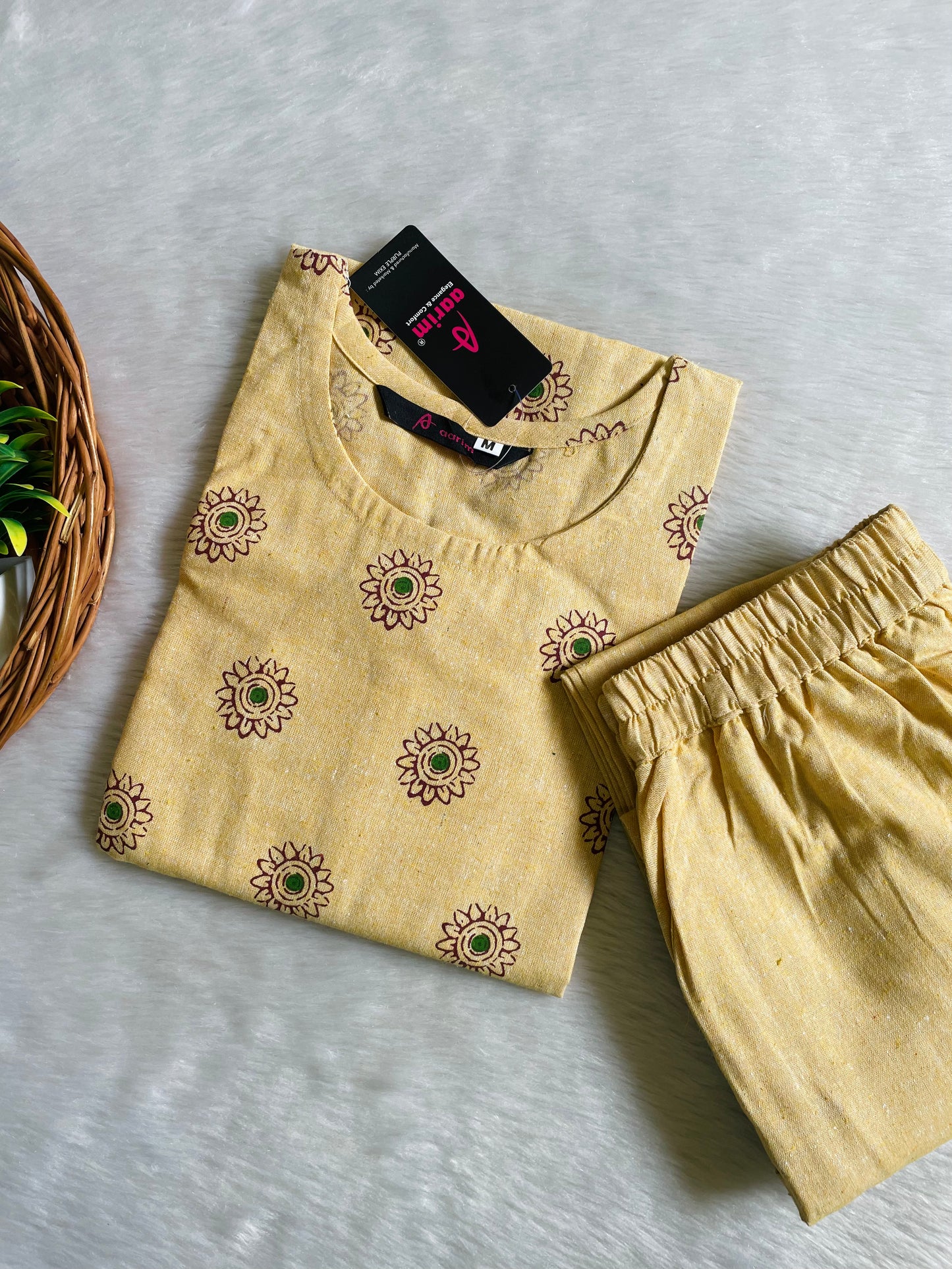 Khadi Cotton Kurta Pant Sets