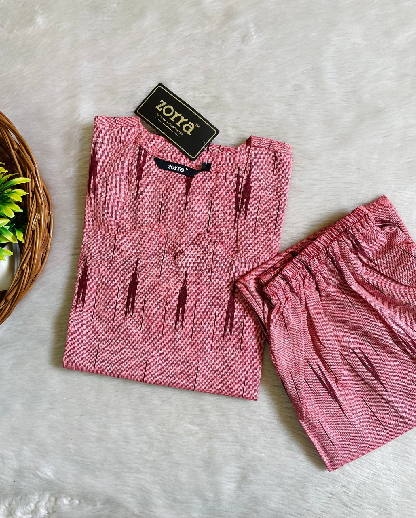 Premium Ikkat Cotton Co-ord Sets (JOY073)