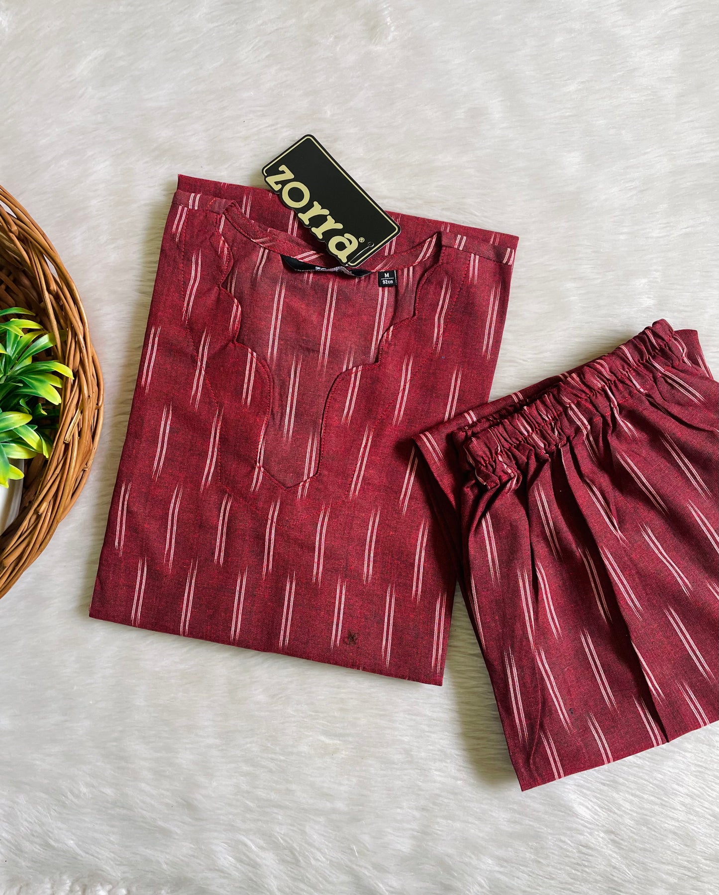 Premium Ikkat Cotton Co-ord Sets (JOY073)