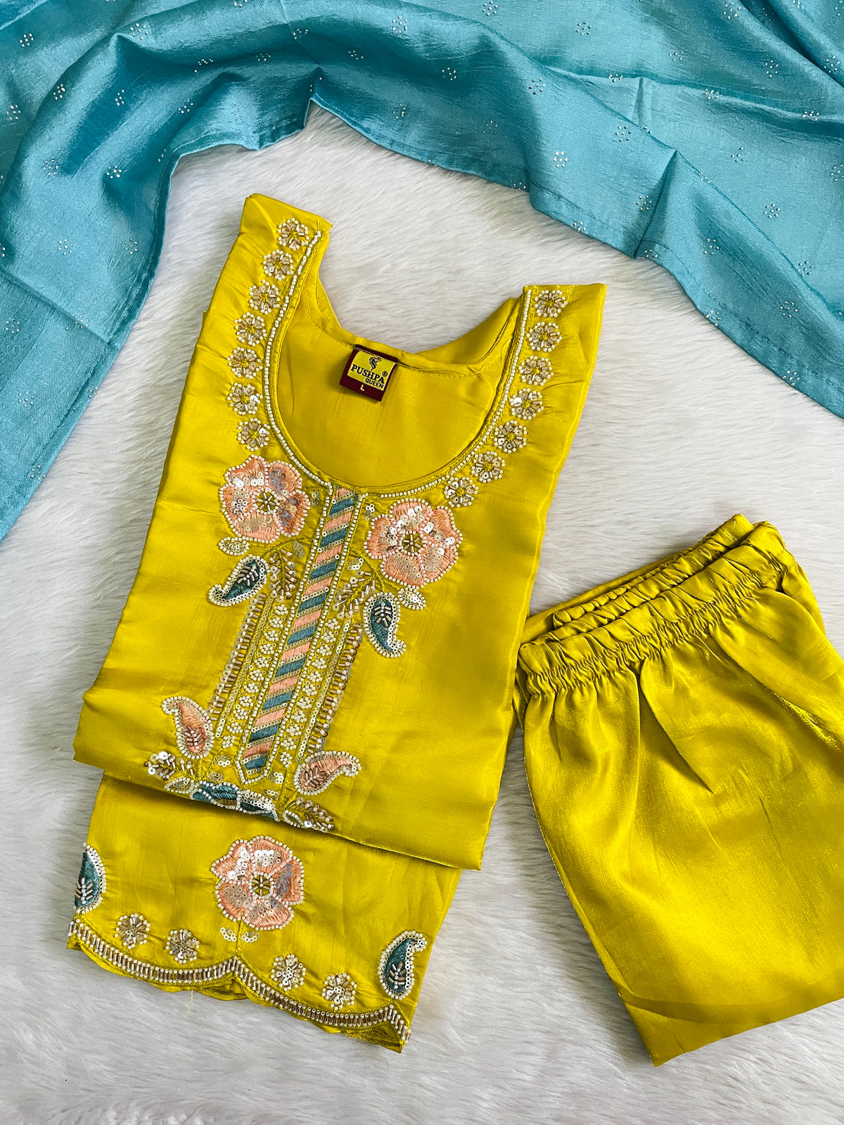 Festive Wear Kurta Sets with Lining (JOY069)