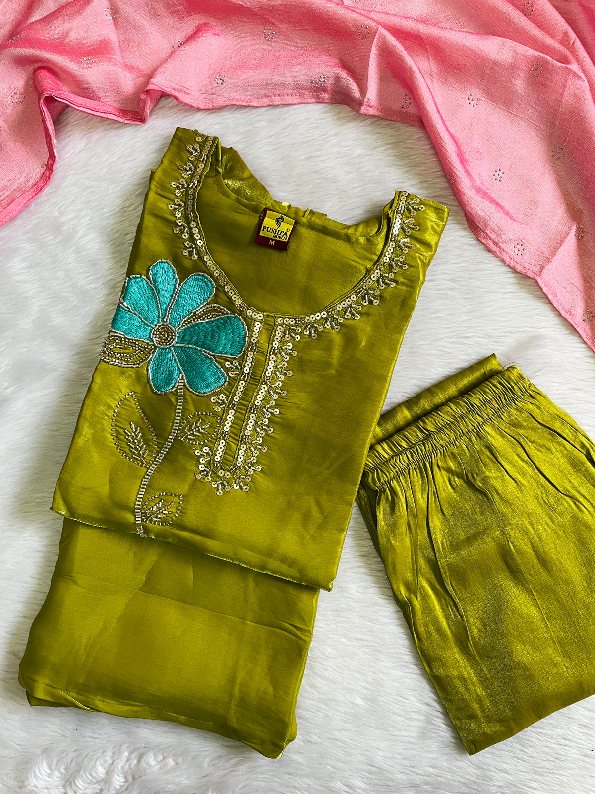 Festive Wear Kurta Sets with Lining (JOY069)