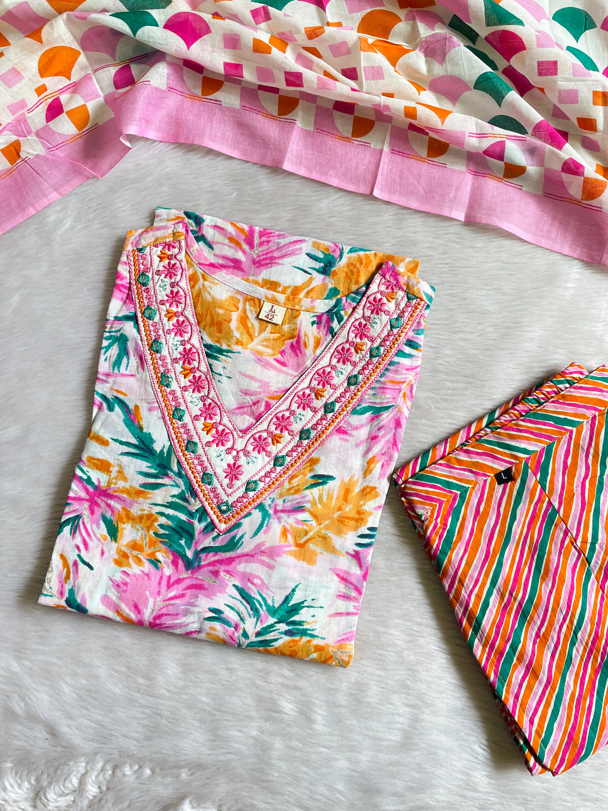 Pure Cotton Kurta Sets (JOY046)