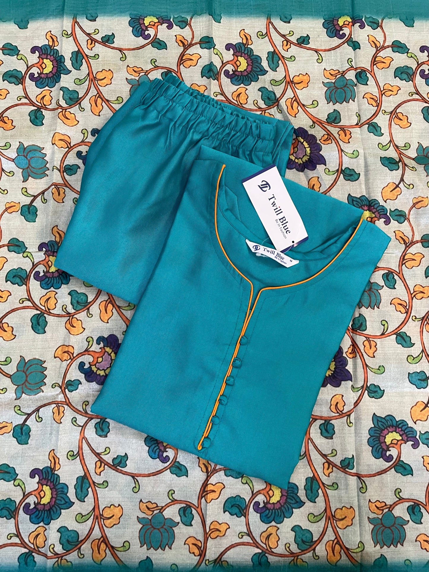 Festive Silk Kurta Sets with Kalamkari Dupatta (JOY014)