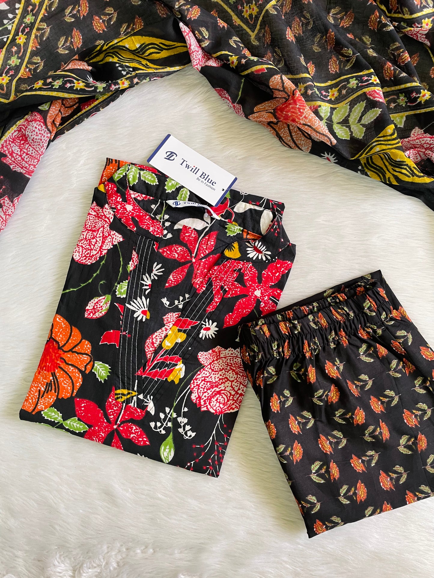 Cotton Kalamkari Kurta Sets (JOY024)