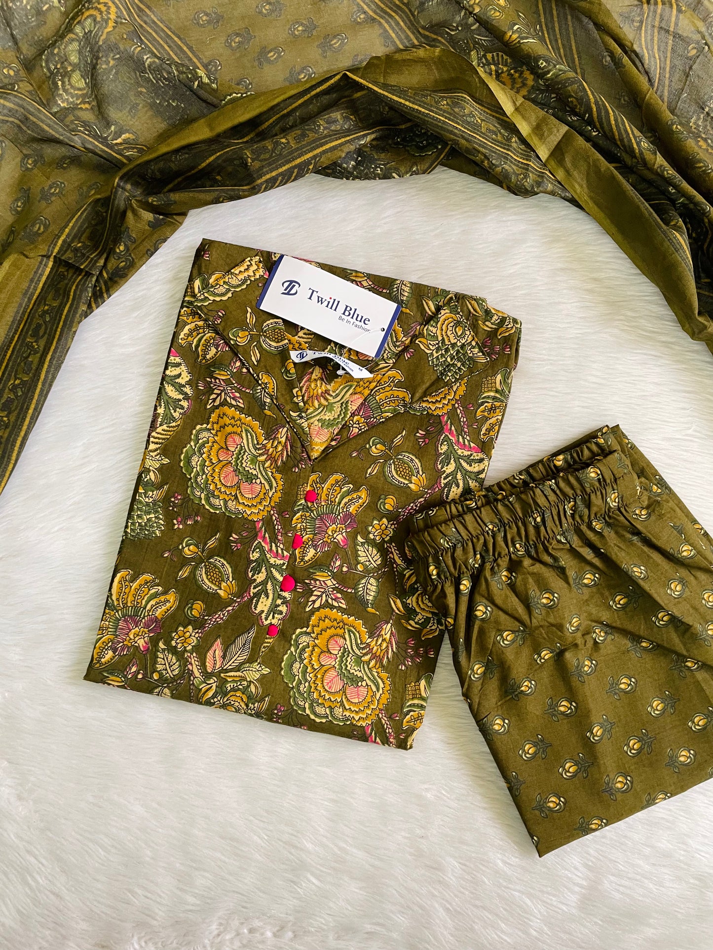 Cotton Kalamkari Kurta Sets (JOY024)