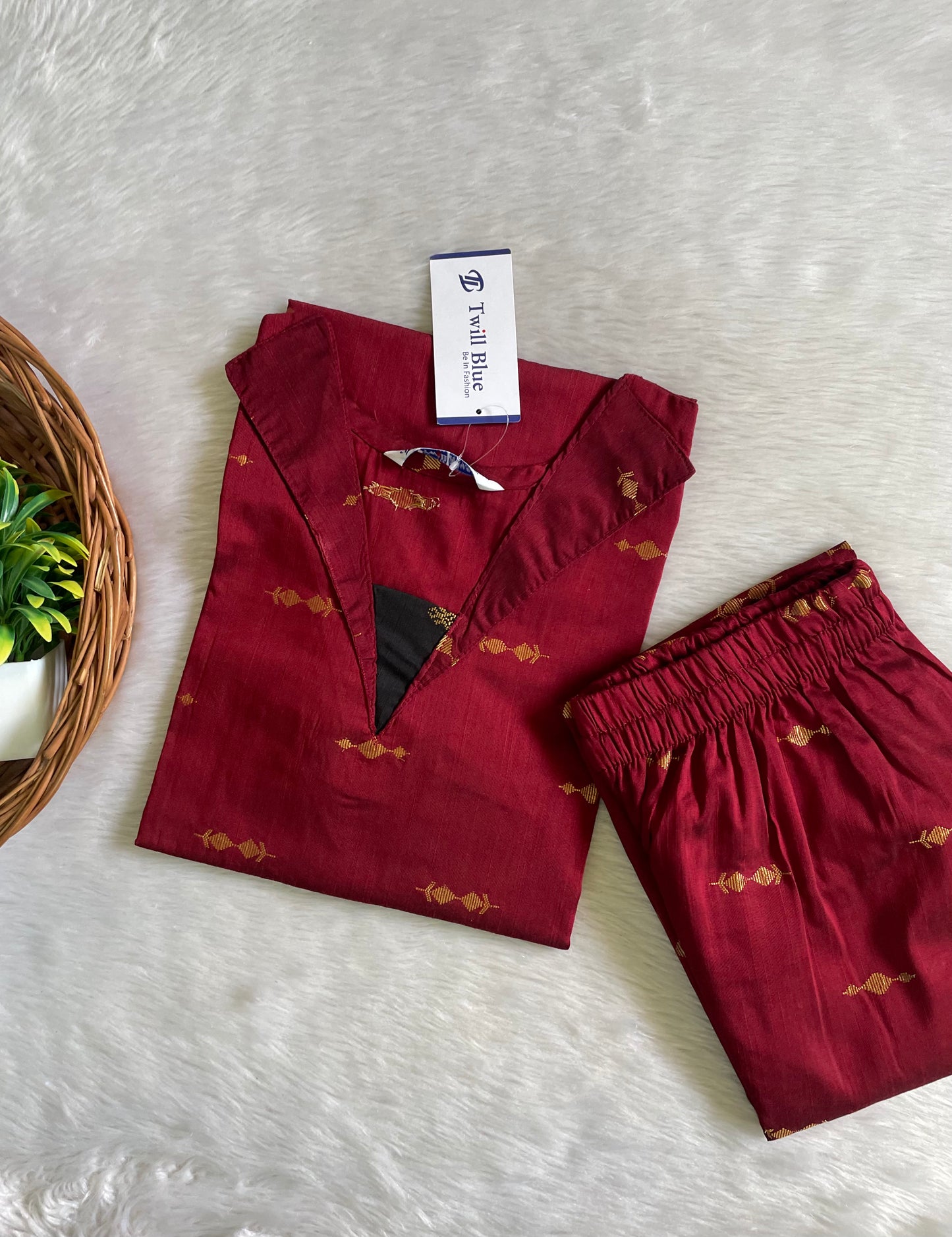 Premium Festive Buta Silk Co-ord Sets (JOY025)