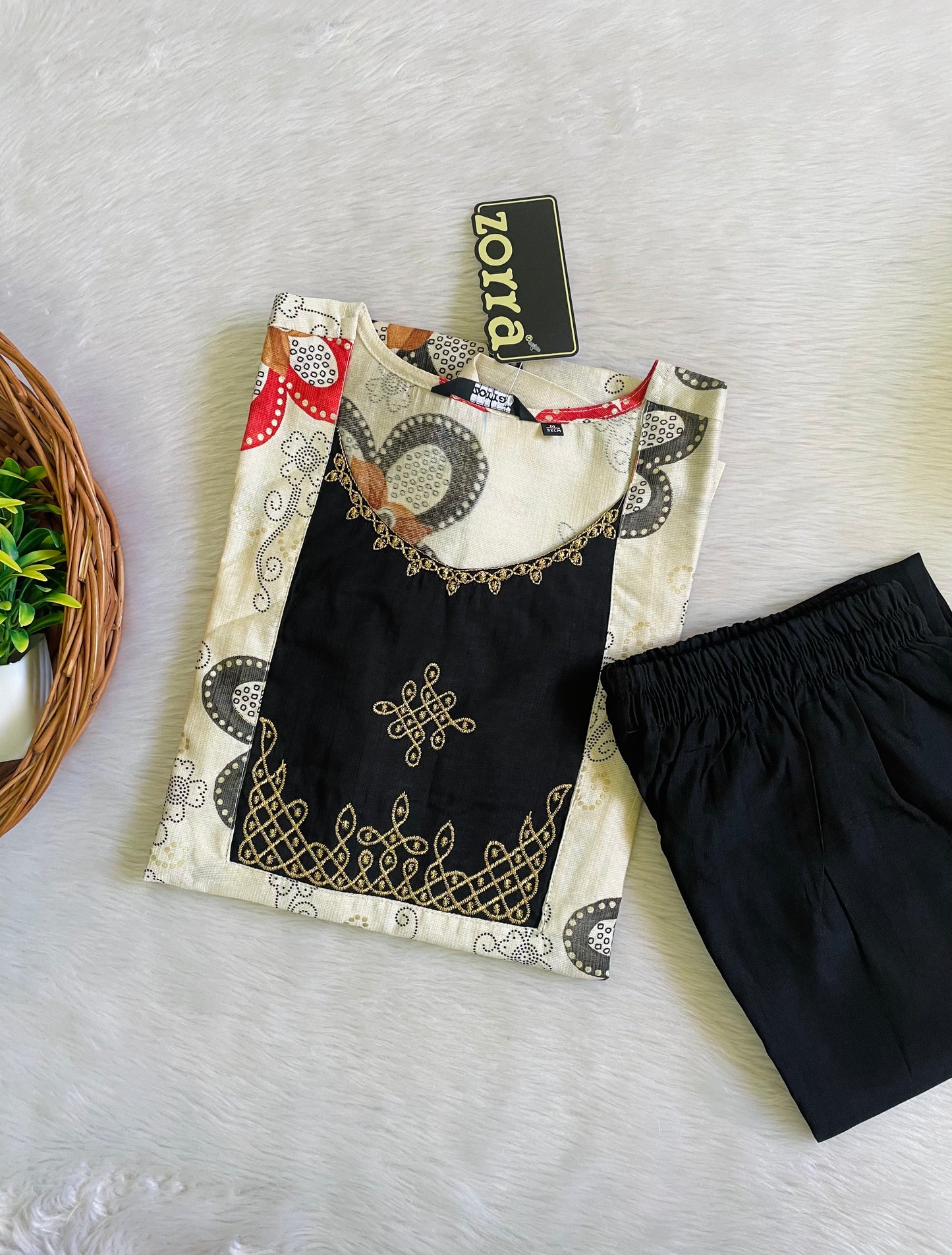 Kolam Embroidery Co-ord Sets (JOY033)