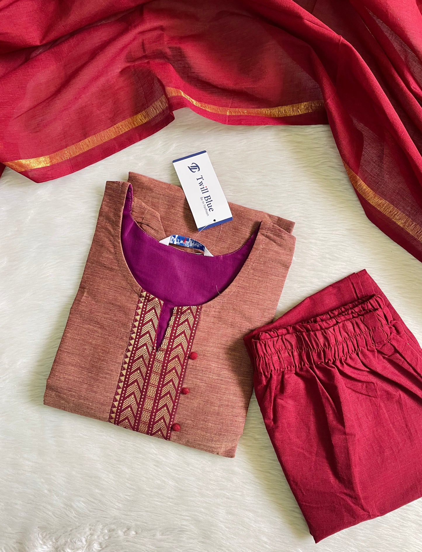 Premium Chettinad Cotton Kurta Sets (JOY037)