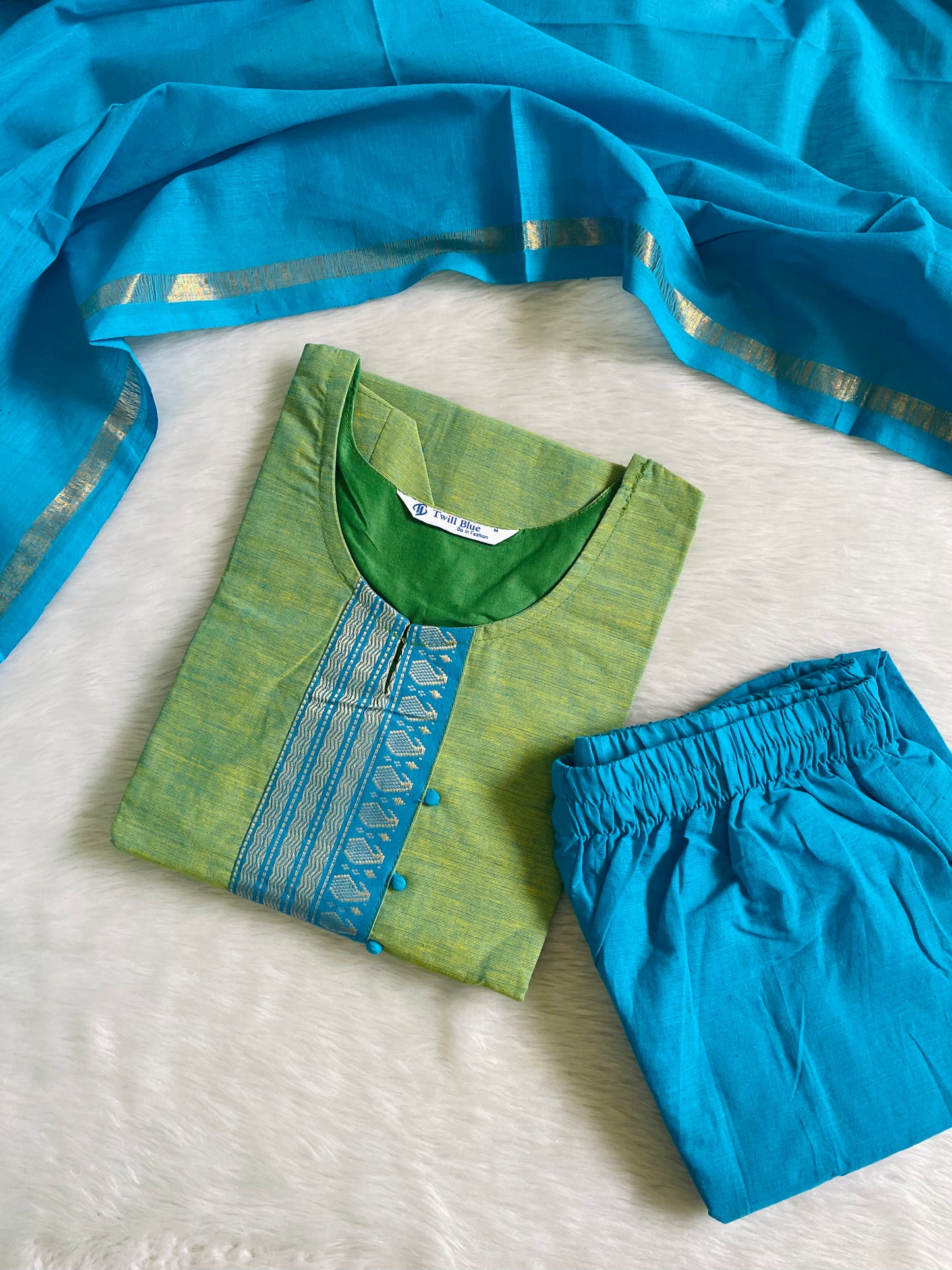Premium Chettinad Cotton Kurta Sets (JOY037)