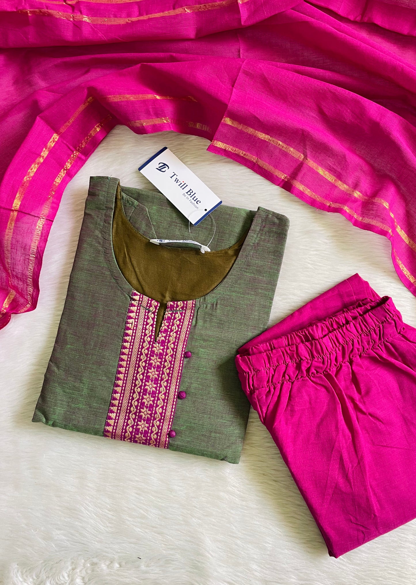 Premium Chettinad Cotton Kurta Sets (JOY037)