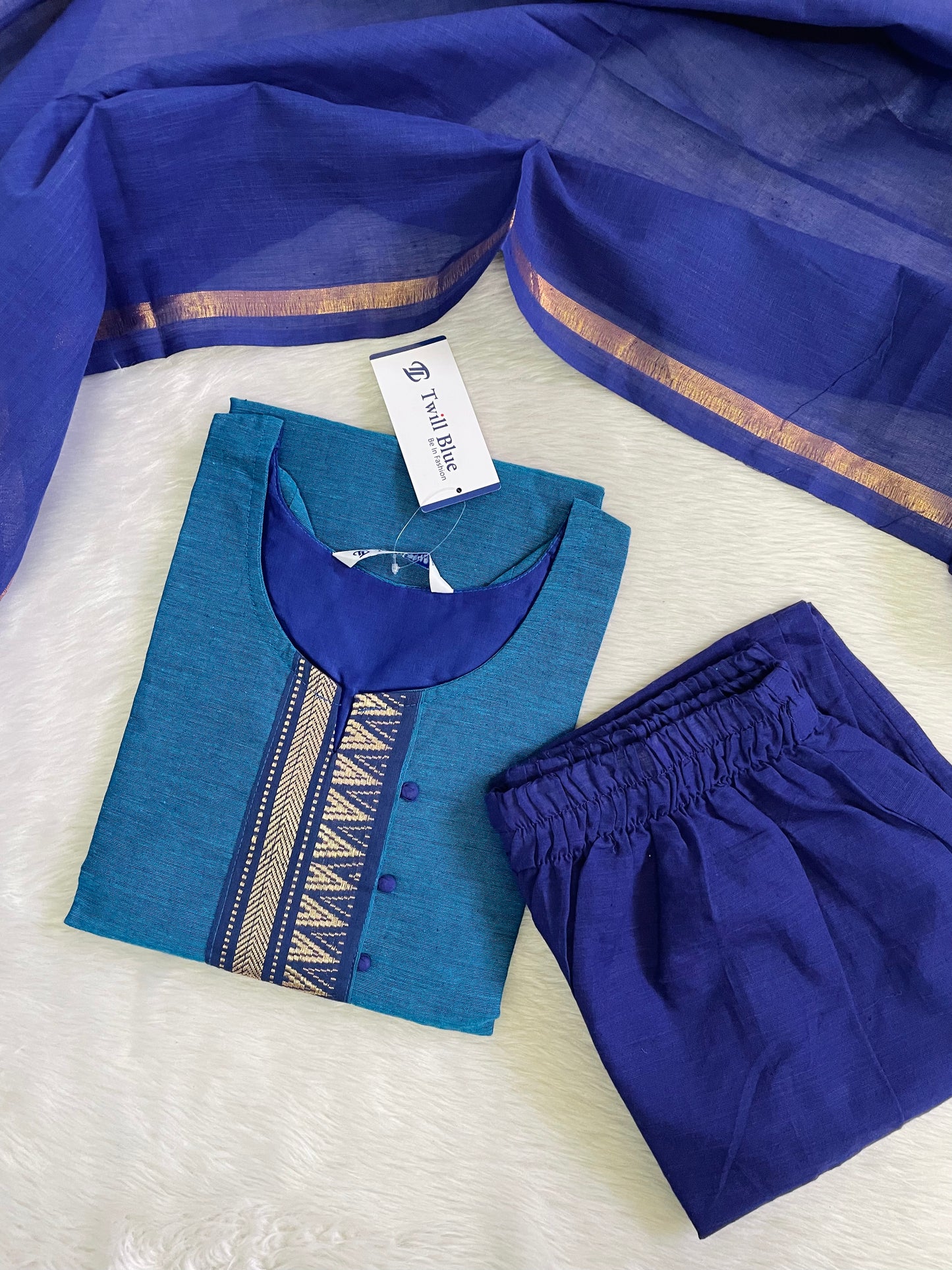 Premium Chettinad Cotton Kurta Sets (JOY037)