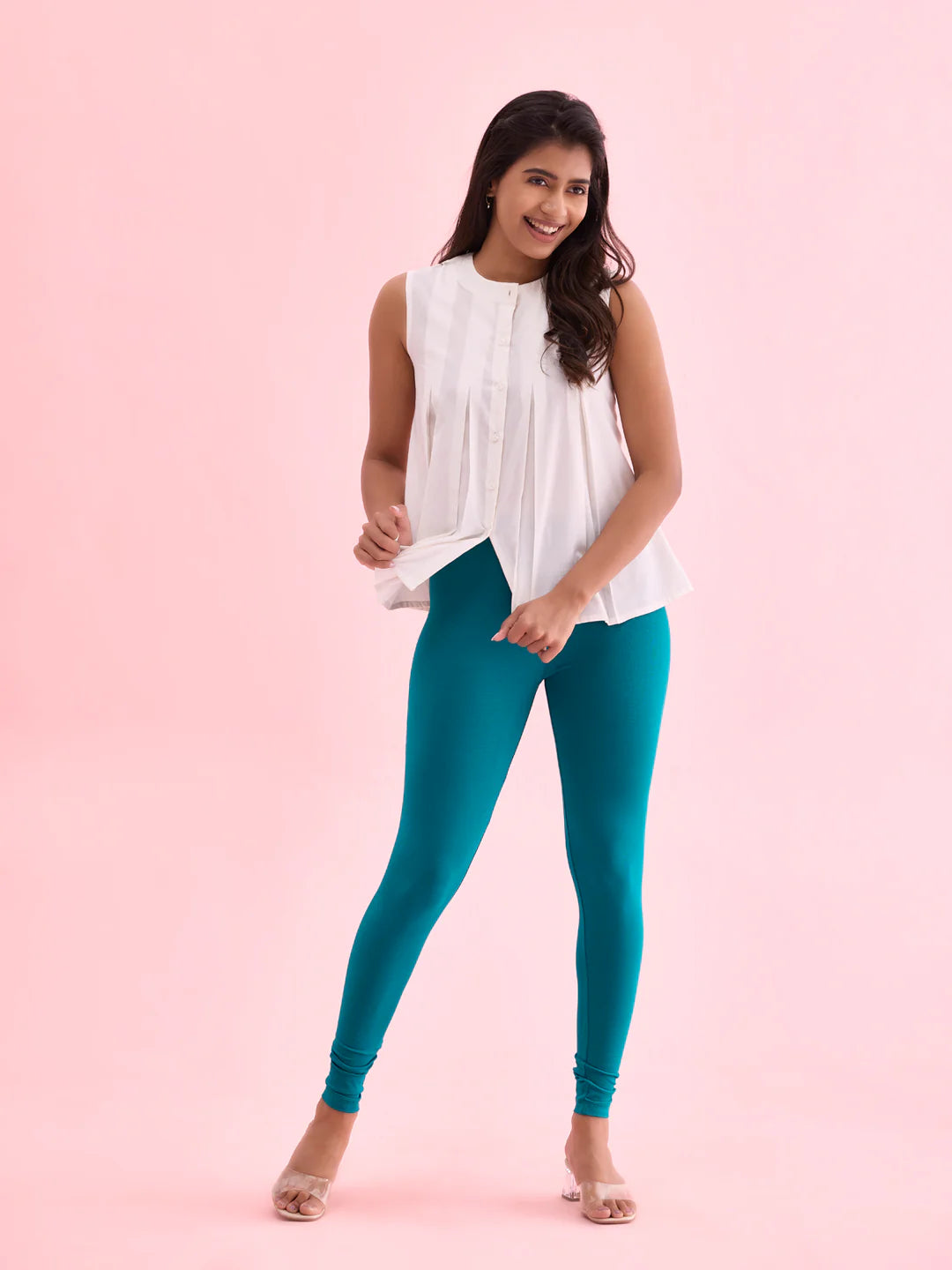 Jade Green || Ankle Length Leggings