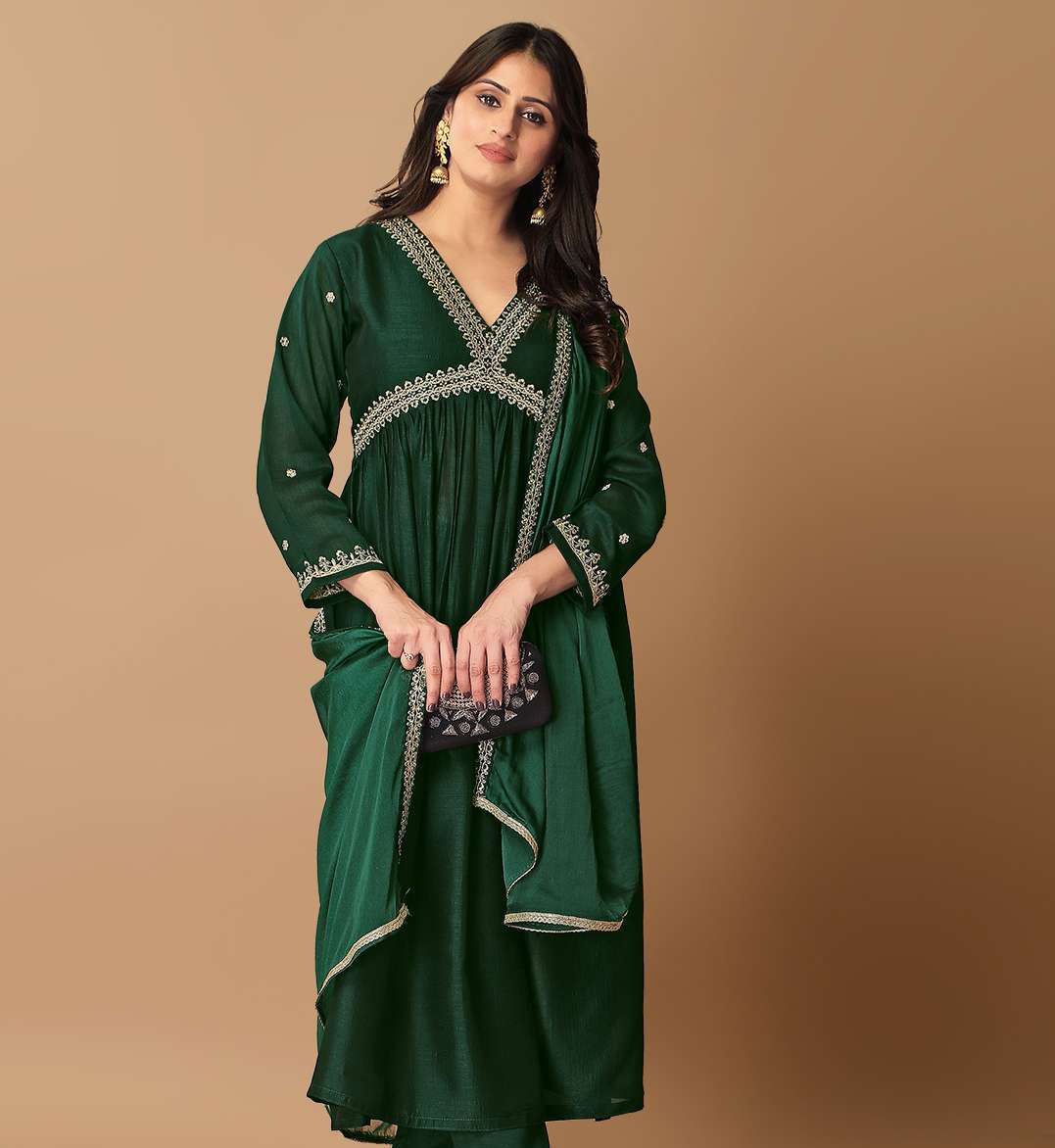 Vichitra Silk Kurtis