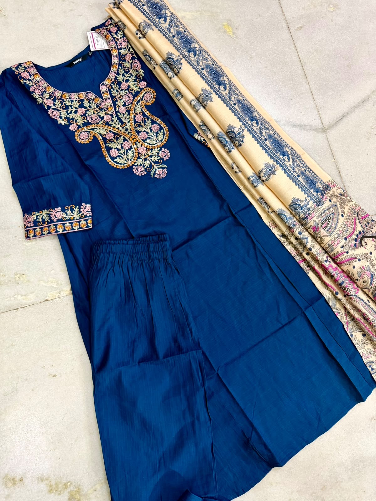 Festive Wear Kurta Sets with Madhubani Dupatta (JOY067)