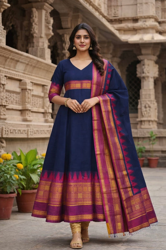 Premium Kanchi Cotton Silk Kurta & Dupatta Sets