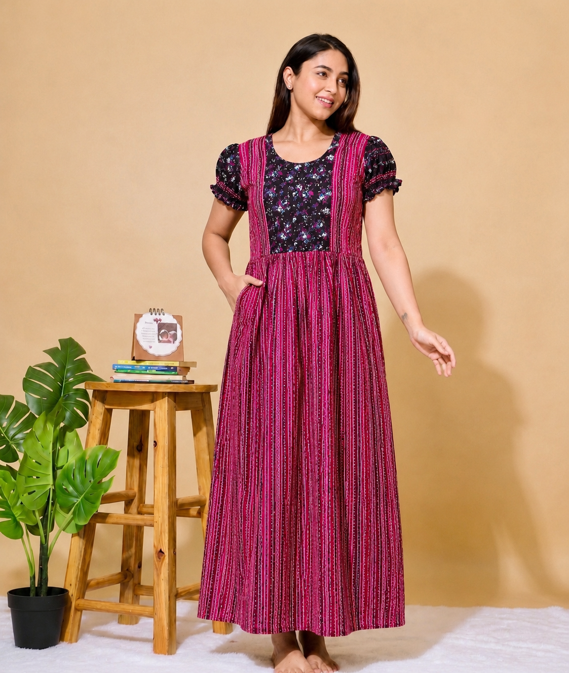 Frock Model Nighty (B.Pink)