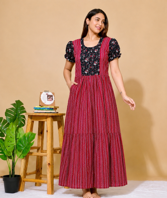 Frock Model Nighty (G.Red)