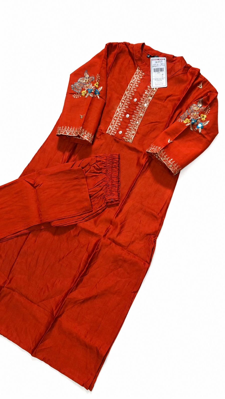 Festive Silk Hand Embroidery Co-ord Sets (JOY029)