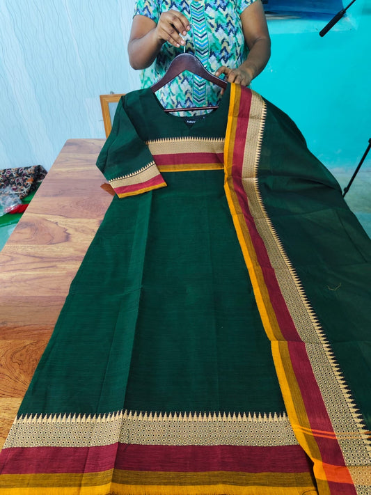 Premium Kanchi Cotton Silk Kurta & Dupatta Sets