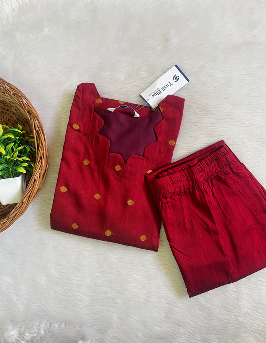 Premium Raw Silk Co-ord Sets (JOY043)