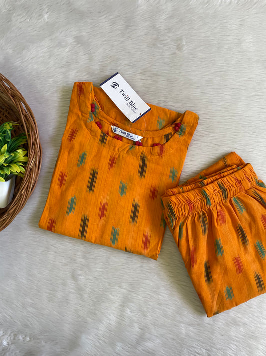 Premium Handloom Ikkat Co-ord Set (JOY044)
