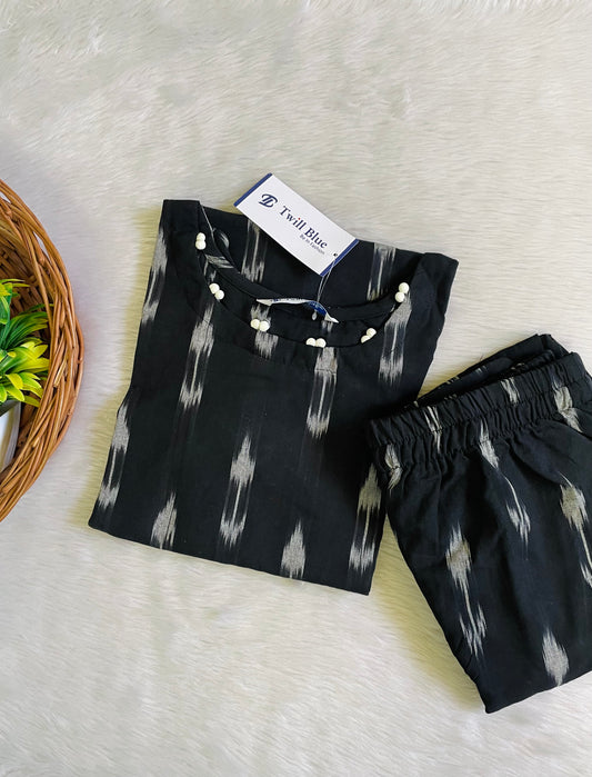 Premium Handloom Ikkat Co-ord Set (JOY044)