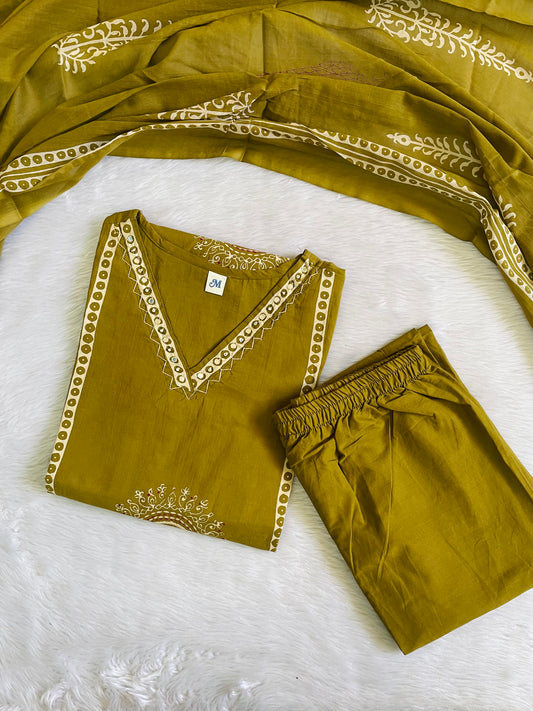 Pure Cotton Kurta Sets (JOY046)