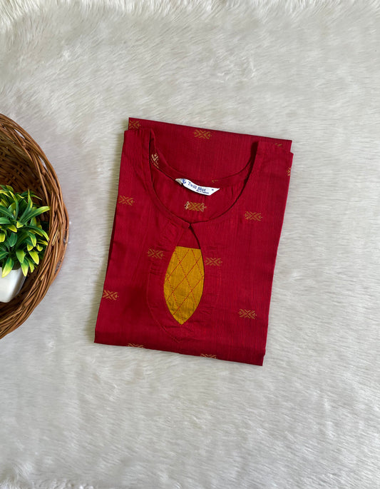 Premium Buta Raw Silk Kurtis