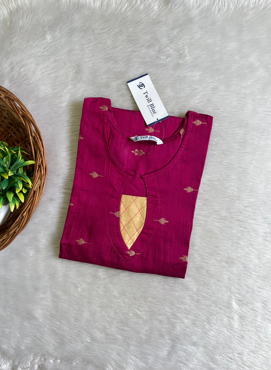 Premium Buta Raw Silk Kurtis