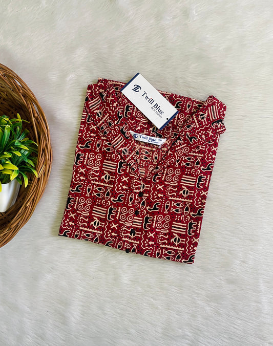 Cotton Kalamkari Kurtis