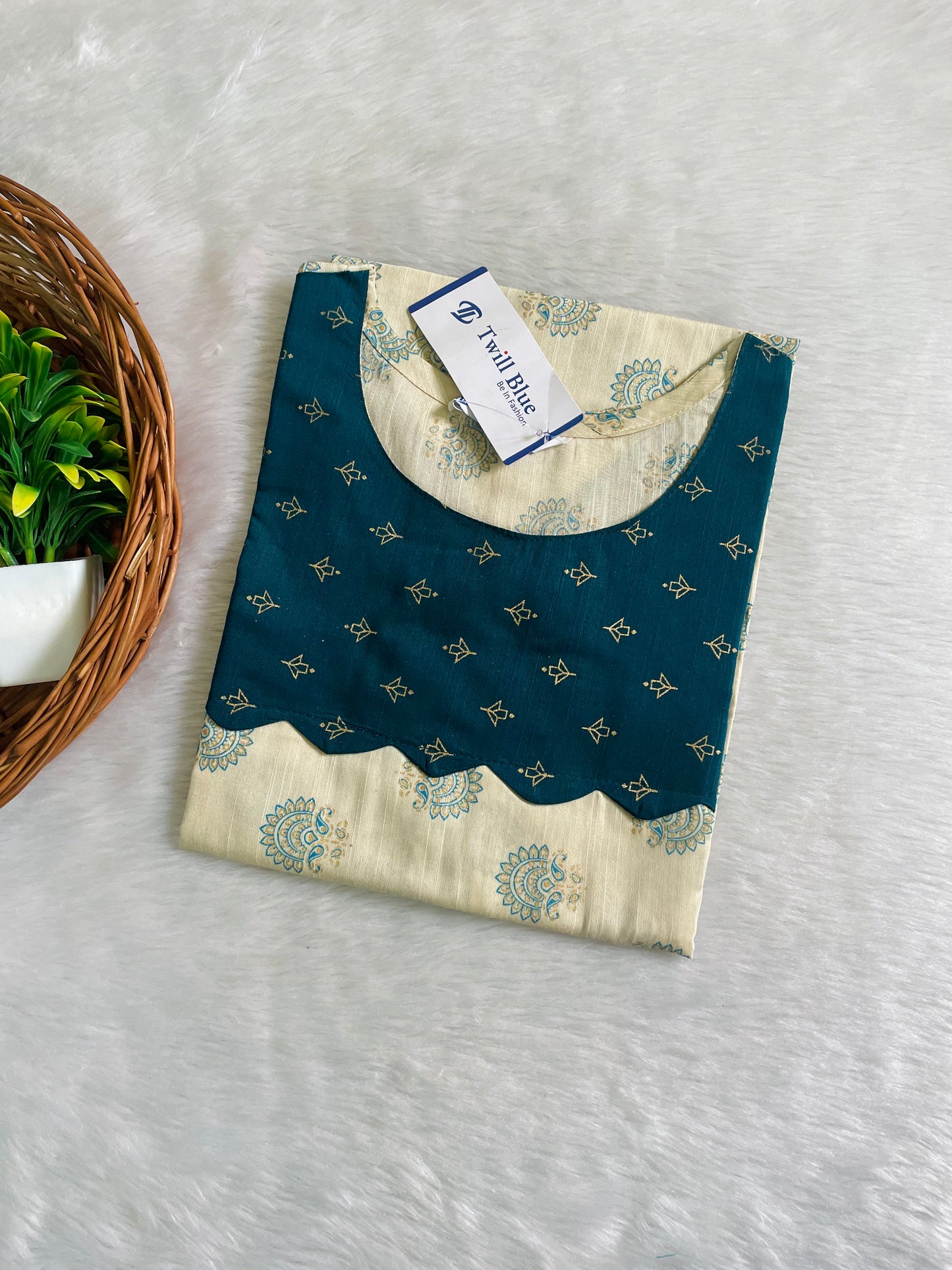 Festive Buti Silk Kurtis