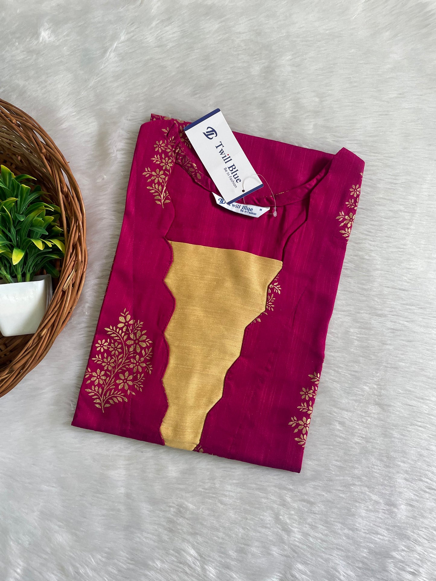 Festive Buti Silk Kurtis