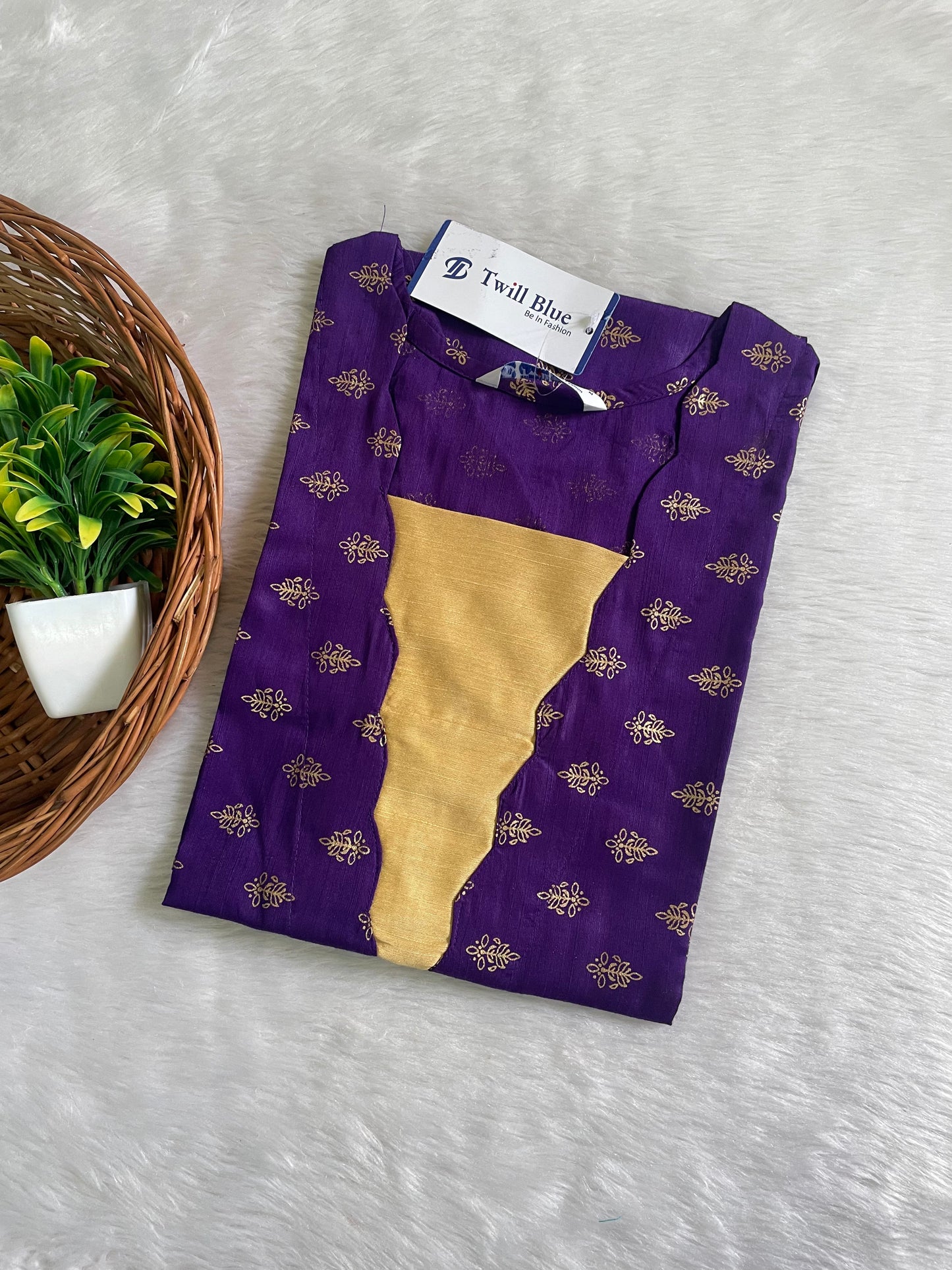 Festive Buti Silk Kurtis