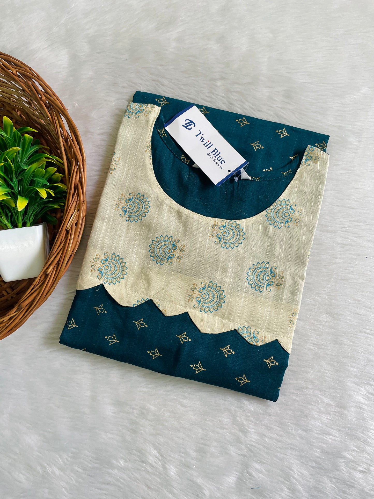 Festive Buti Silk Kurtis