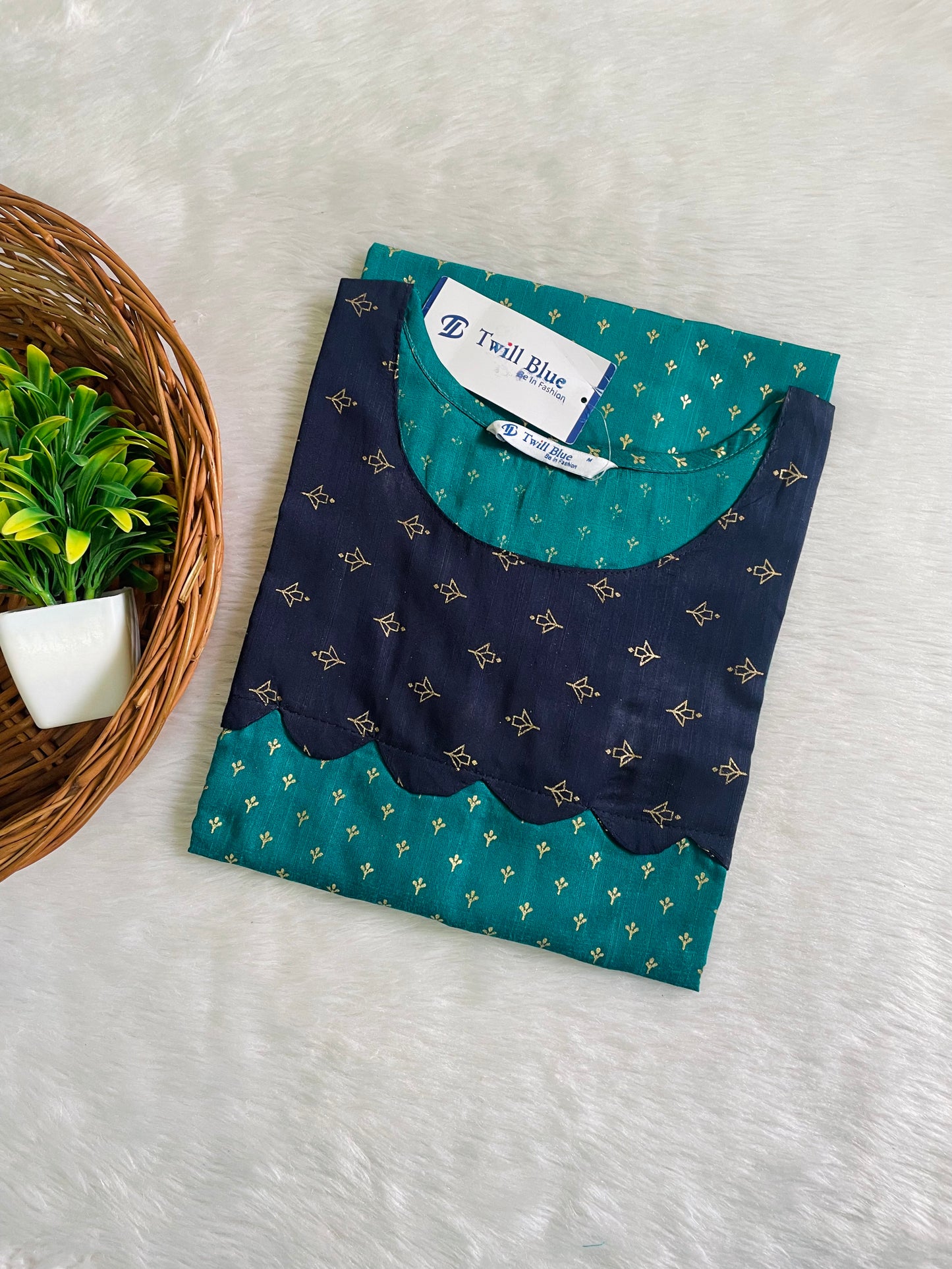 Festive Buti Silk Kurtis