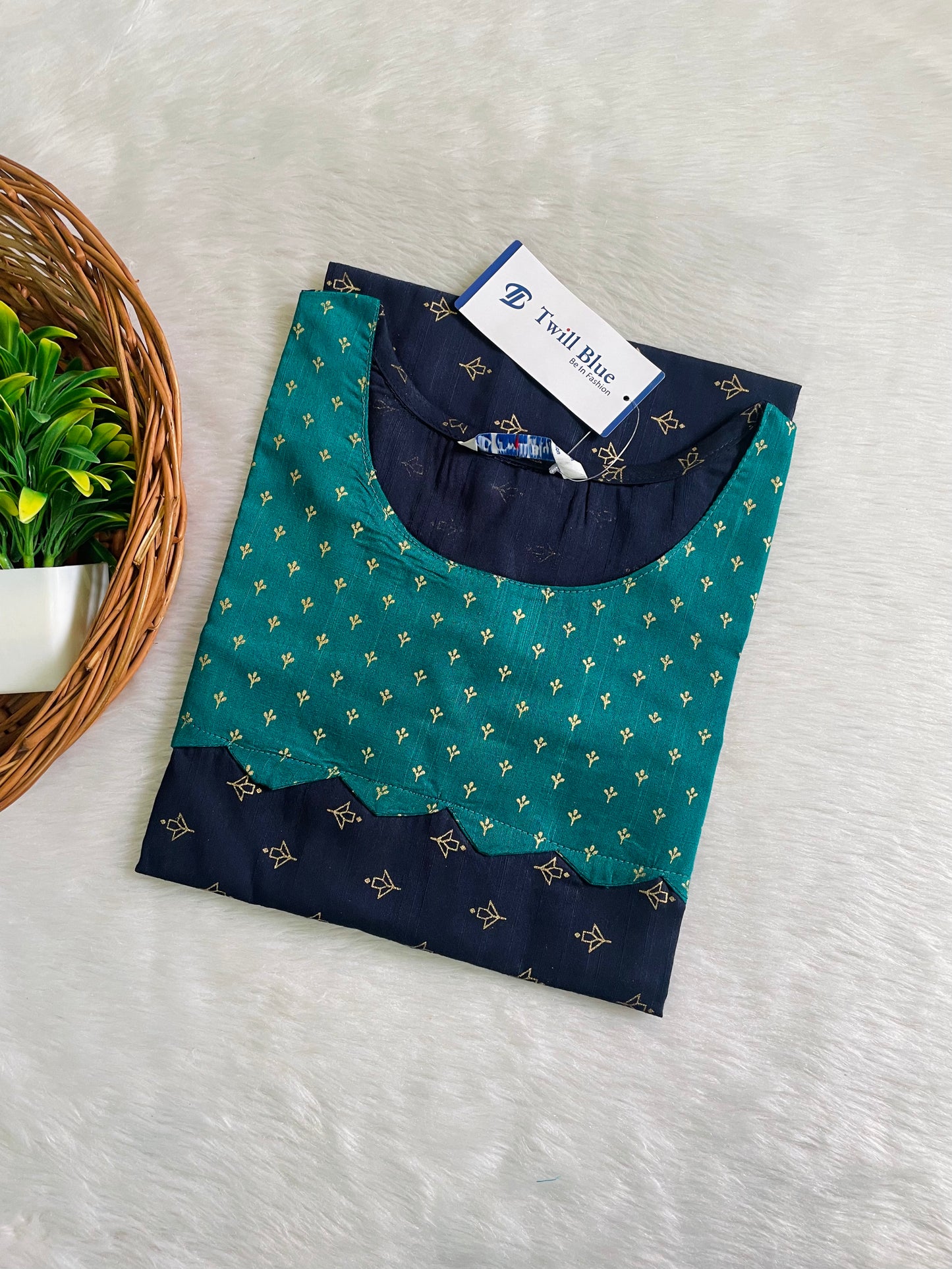 Festive Buti Silk Kurtis