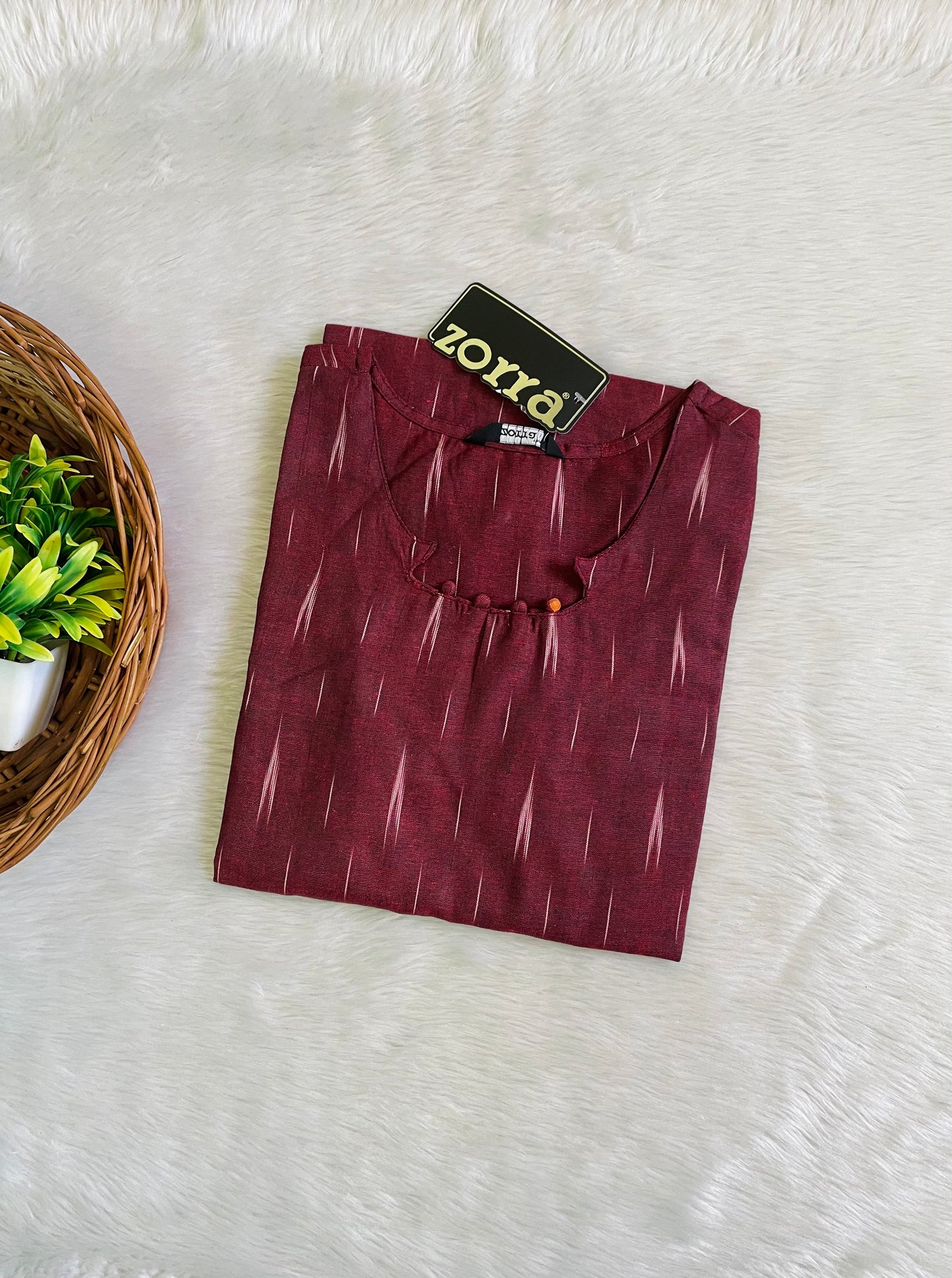 Pure Ikkat Cotton Kurtis