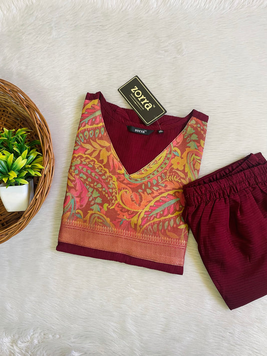 Premium Berlin Silk Co-ord Sets (JOY051)