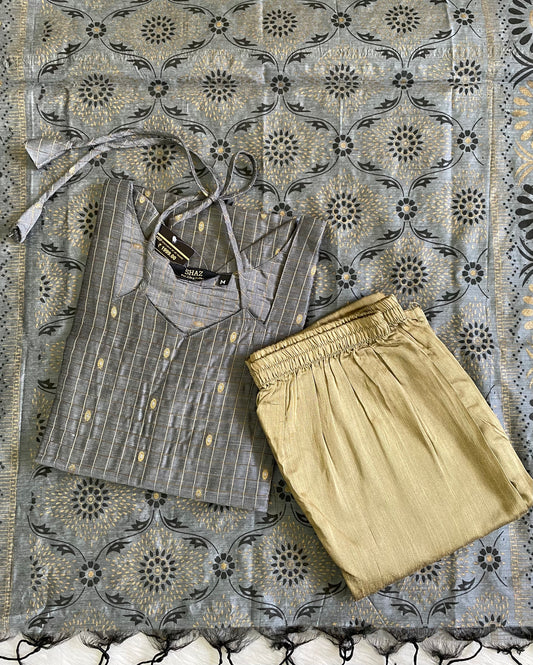 Premium Raw Silk Kurta Sets (JOY047)