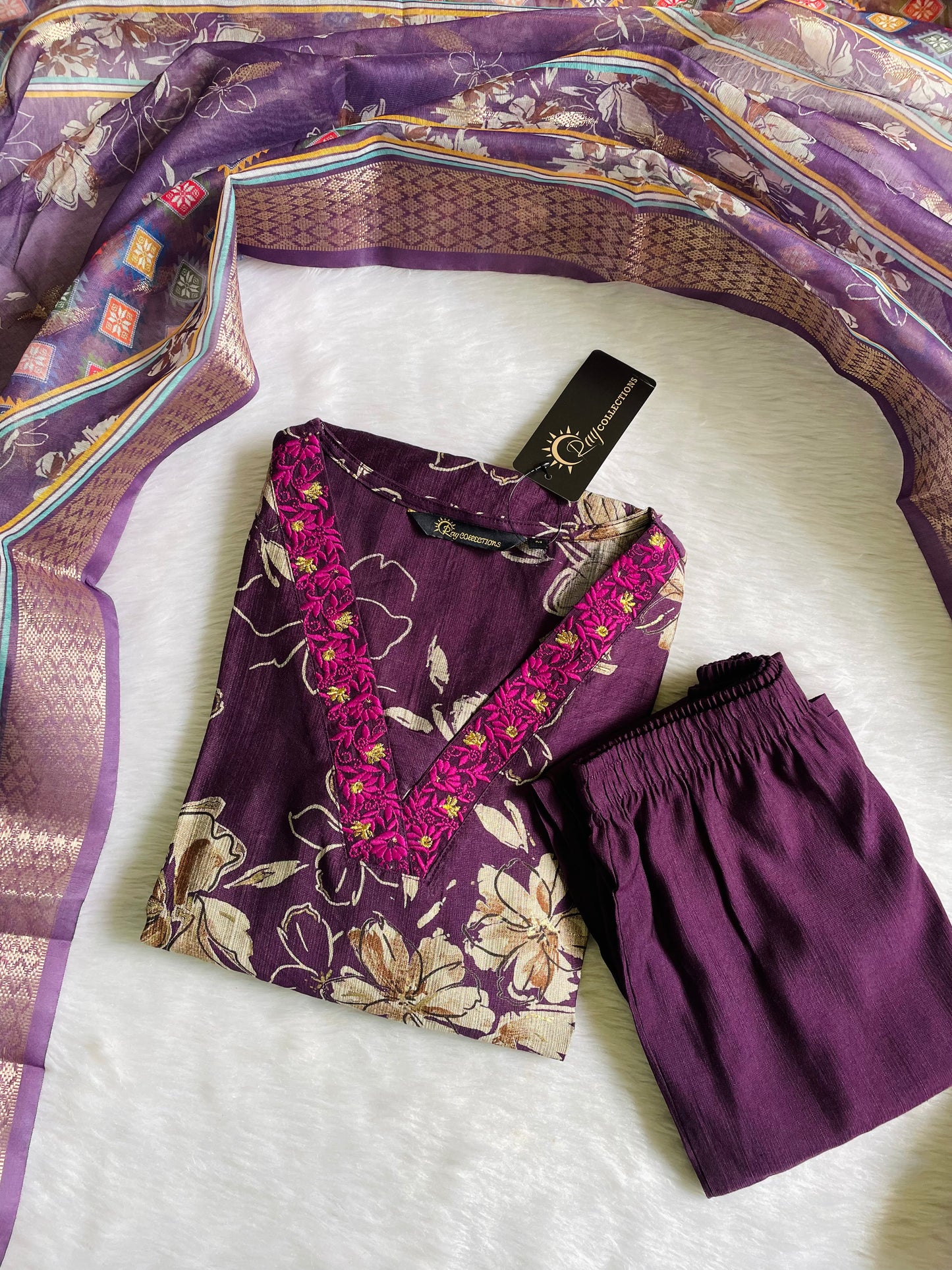 Premium Quality Vatican Silk 3pc Kurta Sets